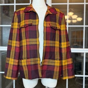 Kasper & Company Plaid Wool Jacket – Size 16